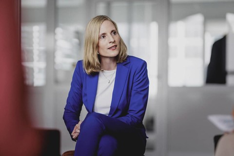 Marie-Christine Ostermann, President of the Association of Family Entrepreneurs, recorded during an