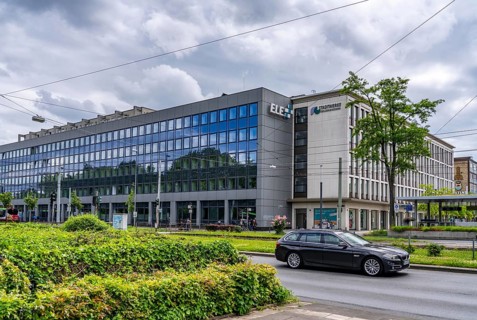 Administration building, headquarters of ELE, Emscher Lippe Energie, on Florastrasse, Gelsenkirchen