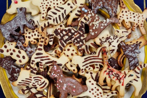 Swabian cuisine, Swabian Christmas biscuits, cookie cutters, shortbread biscuits, cat figures,