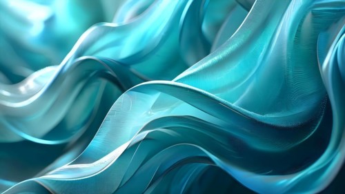 Background of softly flowing ribbons with color weaves intricately throughout the backdrop, AI