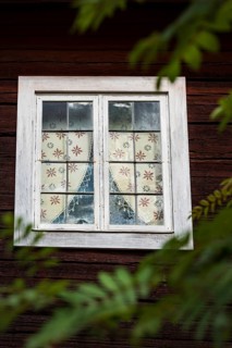 Old wooden window on a farmhouse, decoration, window, historic, old, old, muntin window, decorated,