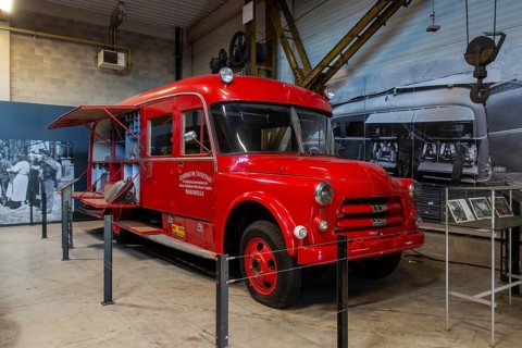 1955 Dodge Type G Le Bois du Cazier coal mine museum, Marcinelle near Charleroi, province of