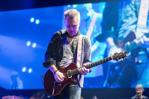 Simon McBride (guitarist) from Deep Purple live on 1 More Time Tour at Max-Schmeling-Halle in