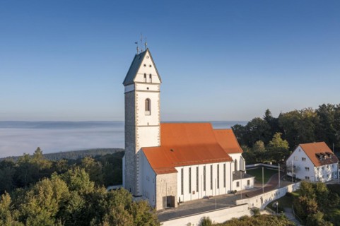 Pilgrimage church of St John Baptist on the Bussen, Bussen, Offingen, Swabian Alb, Upper Swabia,