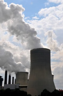 Niederaußem power plant, a base-load power plant operated by RWE PowerAG using lignite in