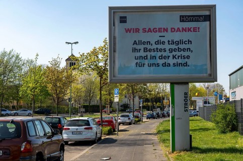 Advertising during the corona pandemic, City of Essen thanks the heroes of everyday life, Effects