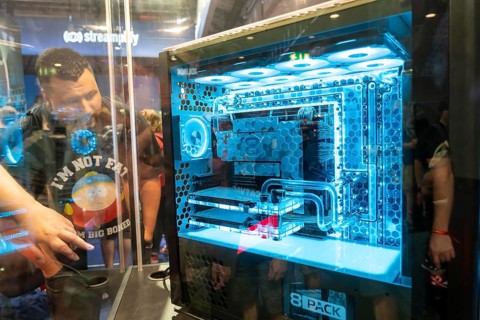 Gamescom, the world's largest trade fair for video and computer games, gamer computer cases,