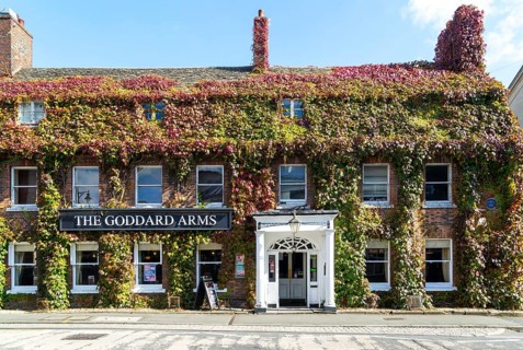 The Goddard Arms historic building, High Street, Old Town, Swindon, Wiltshire, England, UK