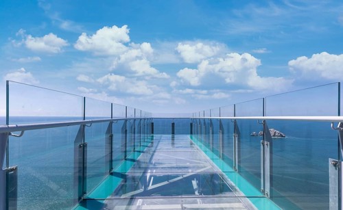 Mexico, views from Mazatlan panoramic skyline lookout Mirador Del Faro and Mirador de Crystal,