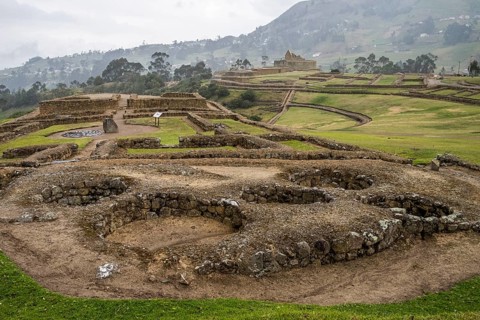 Overall view of the site of Ingapirca, Ingapirca, Canar Province, Ecuador, South America