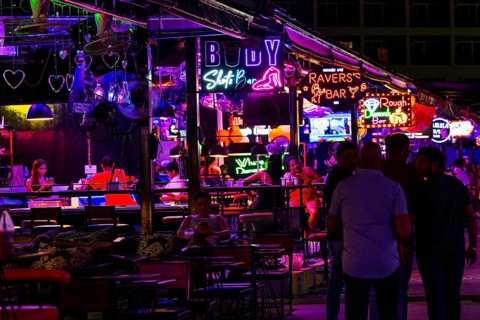 Nightlife illuminated bar signs
