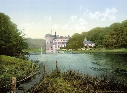 Rosendaal Castle in Arnhem, Arnhem, Holland, ca 1895, Historical, digitally restored reproduction