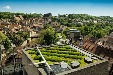 Kunsthalle Würth, Schwäbisch Hall, Old Town, Kocher Valley, Kocher, Hohenlohe, Franconia,