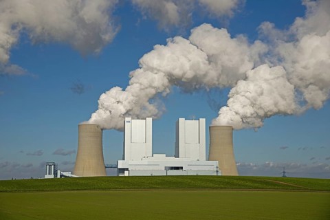 Neurath power plant, a base-load power plant operated by RWE PowerAG using lignite in