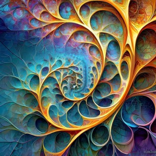 Abstract illustration of fractal patterns found in nature representing the application of