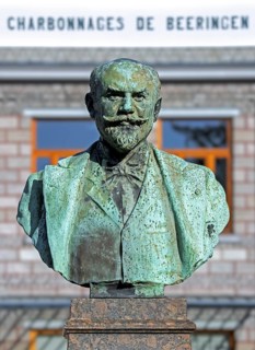 Buste of Camille Cavallier, French industrialist and founder of the Société des Charbonnages de