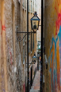 Narrow alley of Gamla Stan, old town, centre, attraction, famous, city centre, city trip, tourism,