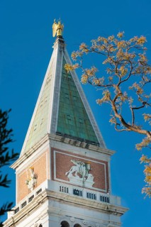 The Campanile Tower on St Mark's Square, church, church tower, city trip, holiday, travel, tourism,