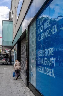 The closed branch of the Primark fashion department stores' chain in Gelsenkirchen, on