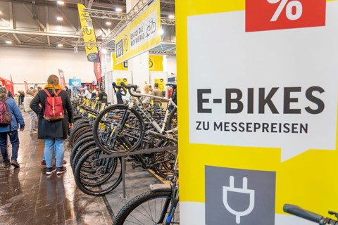 Fahrrad Essen, public fair in the halls of Messe Essen, dealers and manufacturers show everything