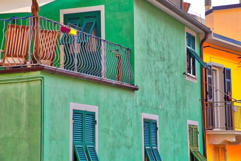 Manarola scenic colorful streets