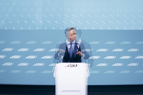 Carsten Linnemann, Deputy Chairman of the CDU, recorded at the CDU Germany 2024 party conference in