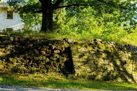 View of the hat house of the Beschert Glück mine's Röschenschacht, built in 1786. The mine, which