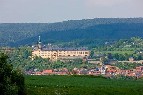 Heidecksburg Castle is the former residence of the Princes of Schwarzburg-Rudolstadt in Rudolstadt,