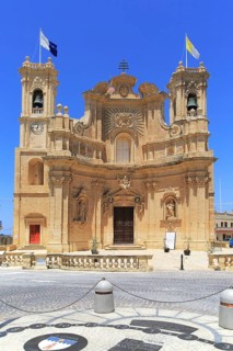 Basilica of the Visitation church, Gharb, island of Gozo, Republic of Malta