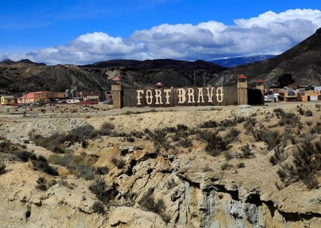 Fort Bravo movie set tourist attraction near Tabernas, Almeria, Spain, Europe