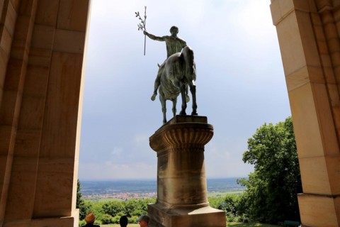 Victory and peace memorial Edenkoben, Palatinate. Built in 1899 to commemorate the Franco-Prussian
