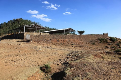 Tigray region, tombs of King Kaleb and Gebre Maskal, north-east of the city of Axum, on a hill lie