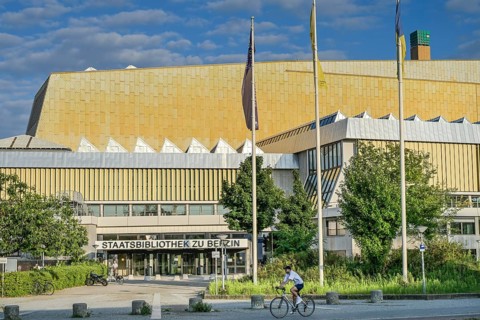 State Library, Potsdamer Straße, Kulturforum, Tiergarten, Mitte, Berlin, Germany, Europe