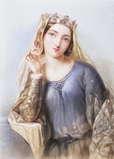 Isabella of Angouleme, 1188-1246, Queen of King John of England. Engraved by B. Eyles after A.