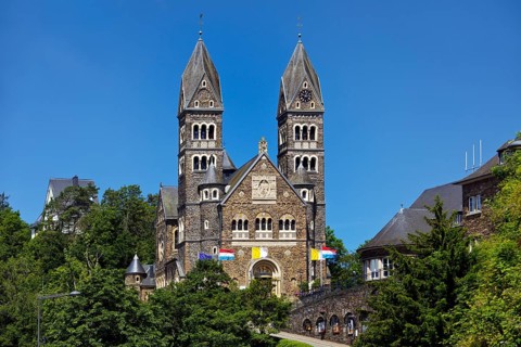 Roman Catholic parish church in Clerf or French Clervaux or Luxembourgish Cliärref or Klierf, Duchy