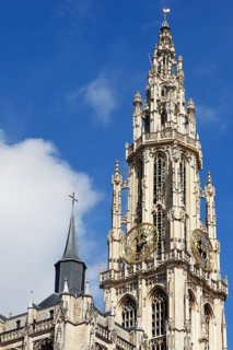 Tower of the Cathedral of Our Lady, Onze-Lieve-Vrouwekathedraal, Gothic, UNESCO World Heritage