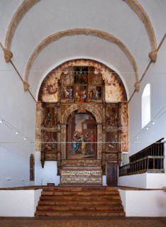 Interior view, church Igreja da Misericórdia de Silves, altar, Silves, Algarve, Portugal, Europe
