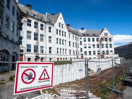 Harastølen sanatorium, above village Luster at the Lustrafjord, a branch of the Sognefjord, in use