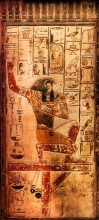 Reproduction of the tomb of Ramses II's father, Seti I, from the exhibition: Ramses the Great and