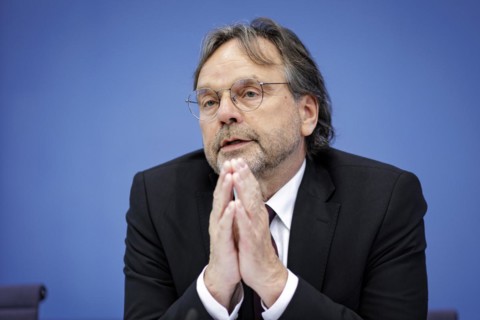Michael Groß, Chairman of the Executive Board of the AWO Federal Association, spoke at a press