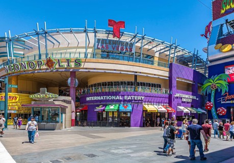 Neonopolis entertainment complex on Fremont Street at Las Vegas Boulevard in Las Vegas, Nevada,