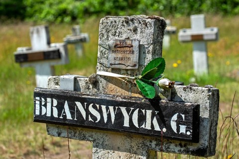 Cemetery with graves of vagabonds and homeless who lived and worked at the Colony of Wortel near