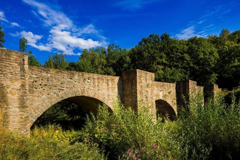 The Old Fathers' Bridge was an aqueduct and the most important water management facility of the