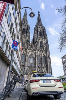 Domplatte, Cologne Cathedral, Taxi Stand, Cologne North Rhine-Westphalia, Germany, Europe