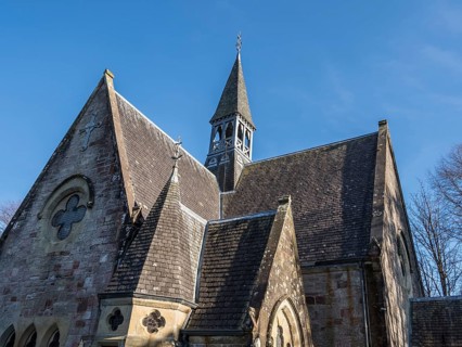Luss parish church, Lake Lomond, Scotland, UK
