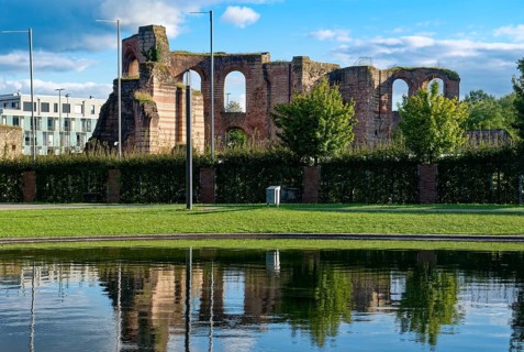 Imperial Baths, monumental remains of a Roman bathing complex. UNESCO World Heritage Roman