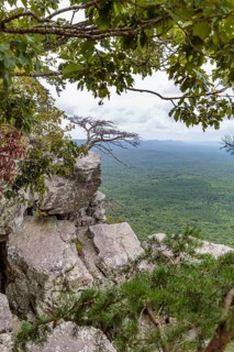 Overlook along the Pulpit Rock Trail in Cheaha State Park, Alabama, USA, North America
