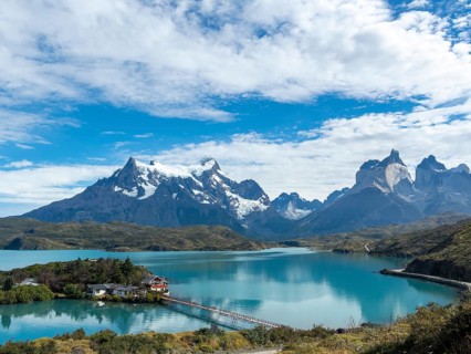 Torres del Paine National Park, Lago Pehoé, Patagonia, Chile, South America