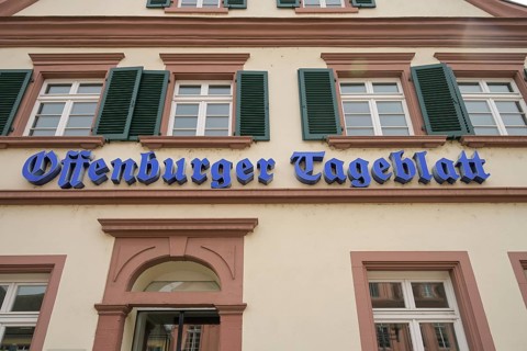 Offenburger Tageblatt, Hauptstraße, Offenburg, Baden-Württemberg, Germany, Europe