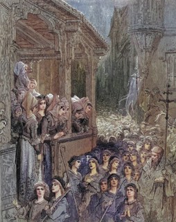 The Children's Crusade 1212, Historical, digitally restored reproduction from a 19th century